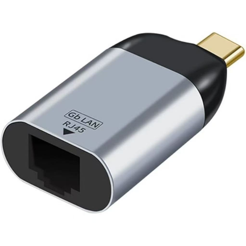 Lan Cable Gaming - Adaptador USB-C macho para RJ45 fêmea