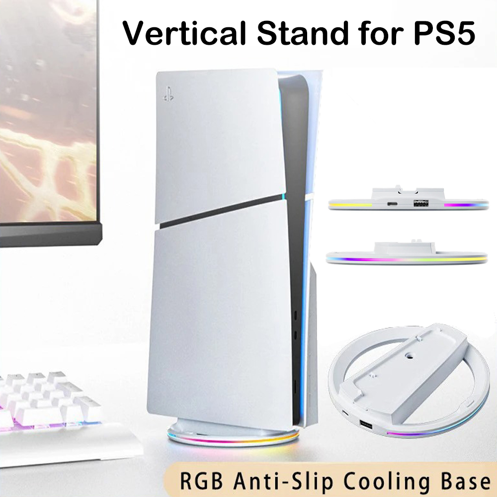 Gaming Console Mobile - Base de Resfriamento RGB para PS5/PS5