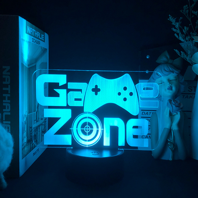 Gaming Console Room - LED RGB Gamer Night Light, Iluminação