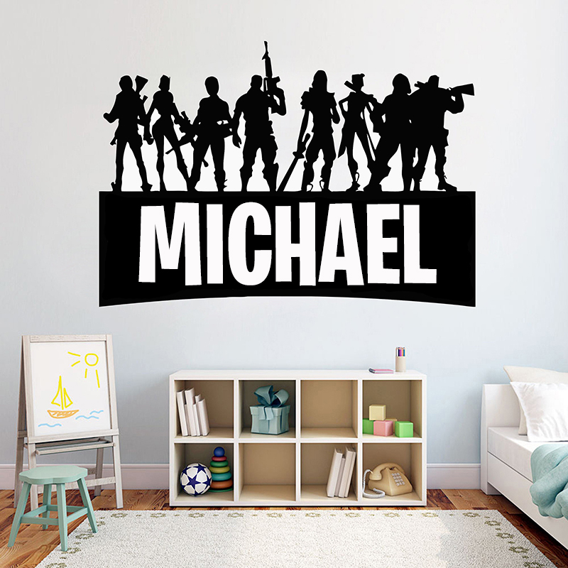 Gaming Console Room - Jogo gamer nome personalizado decoração da