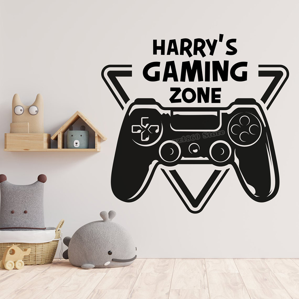 Gaming Console Room - Nome personalizado zona de jogos parede