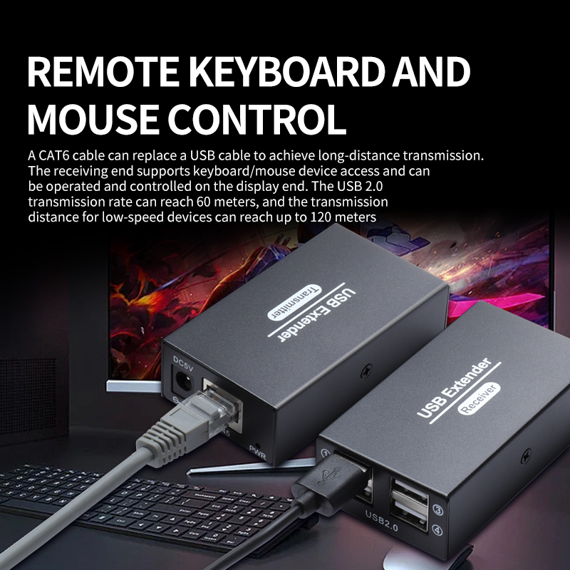 120m usb2.0 extensor sobre eth - Lan Cable Gaming avaliação e preço