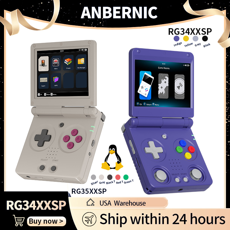 Anbernic RG34XXSP RG35XXSP Fli - Gaming Console Sale avaliação e preço