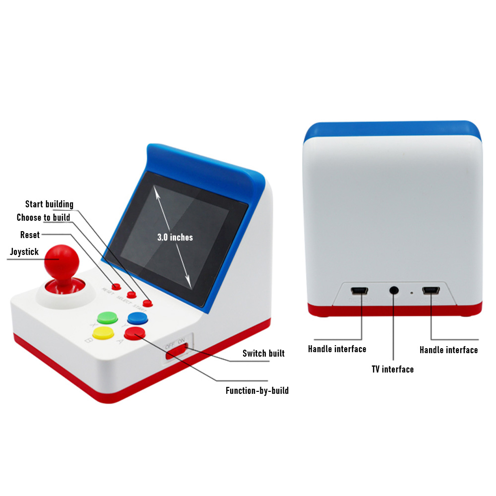 3inch 8Bit Retro Mini Estação  - Gaming Console Station avaliação e preço