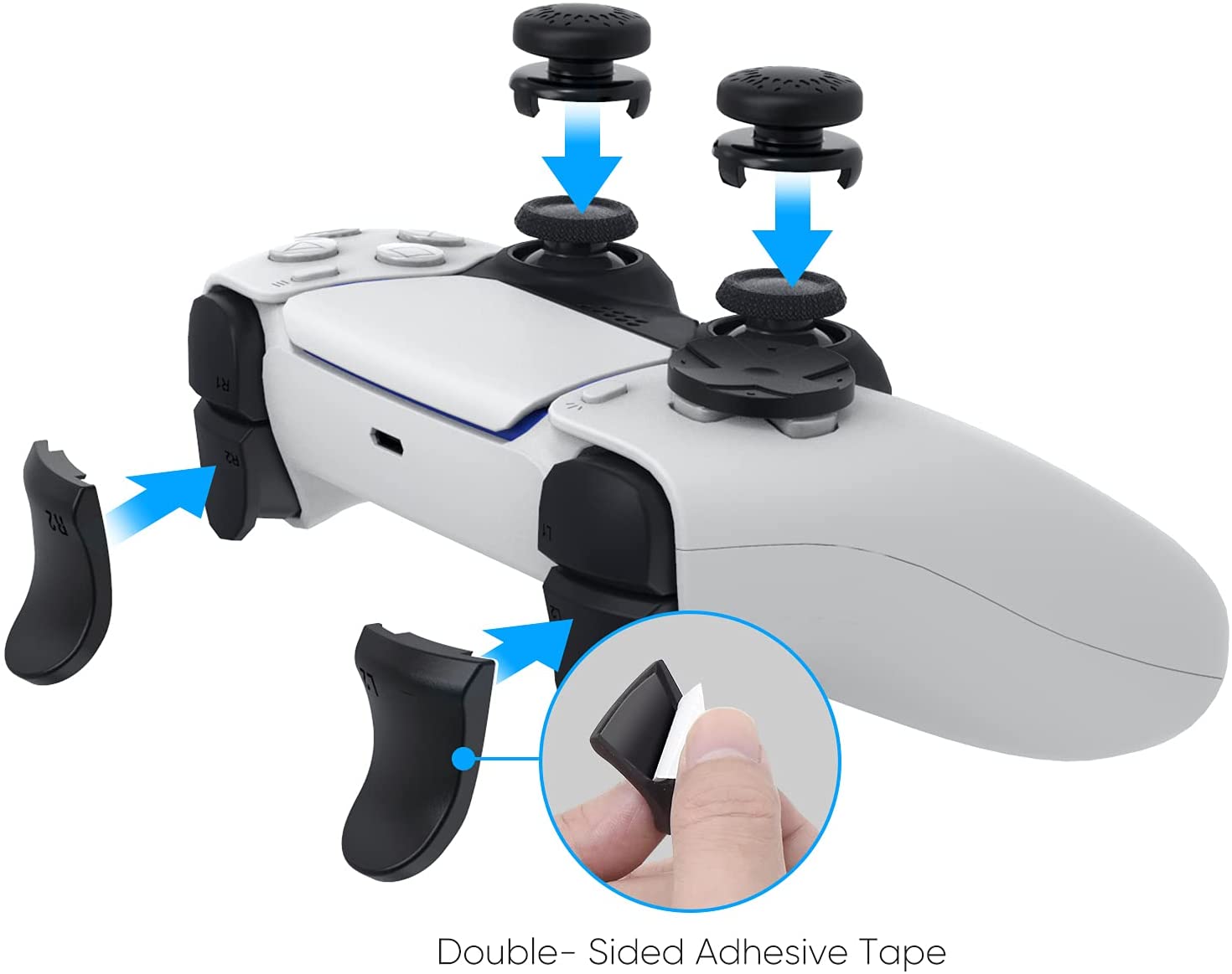 Kit de Acessórios para PS5, Co - Trigger Extender Button avaliação e preço