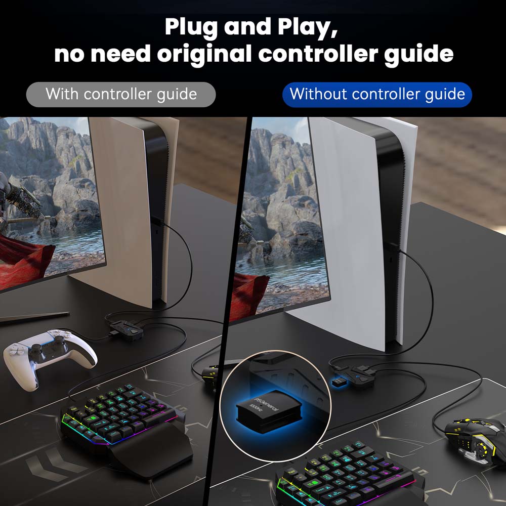 Combo de Teclado e Mouse para  - Gaming Console Ps5 avaliação e preço
