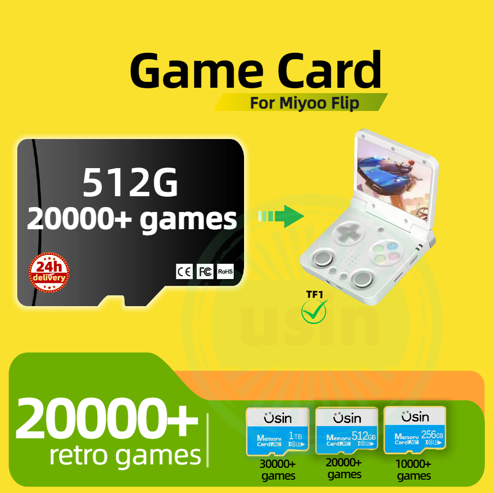 Cartão de jogo para miyoo flip - Gaming Console Handheld Retro avaliação e preço