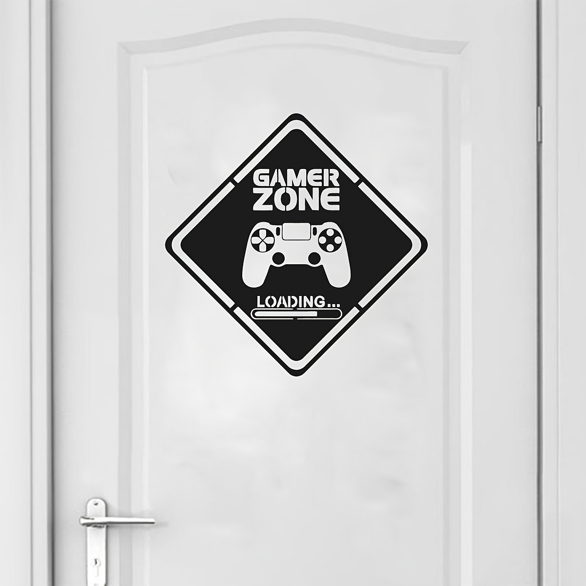 1pc zona gamer porta decalque  - Gaming Console Room avaliação e preço
