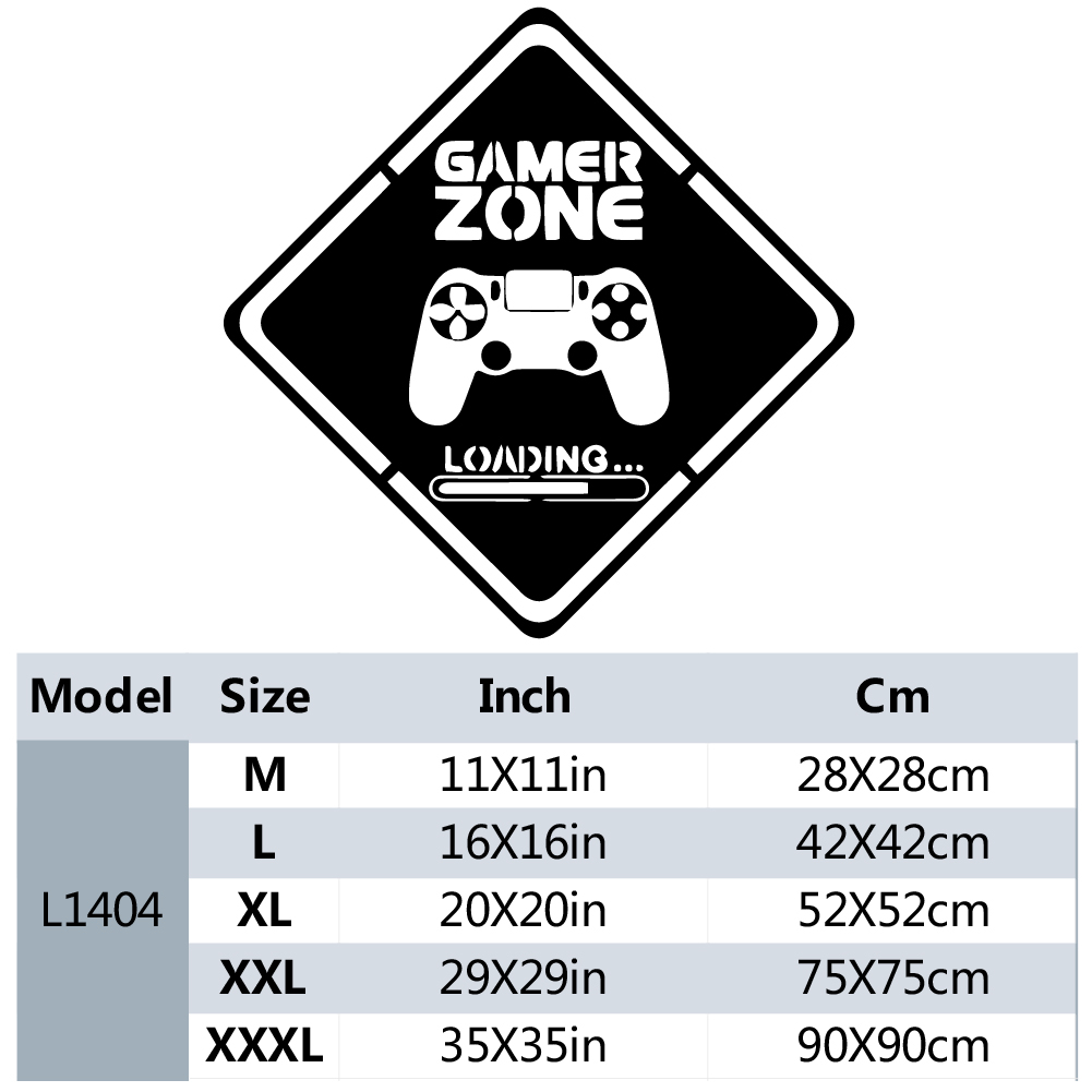 1pc zona gamer porta decalque  - Gaming Console Room avaliação e preço