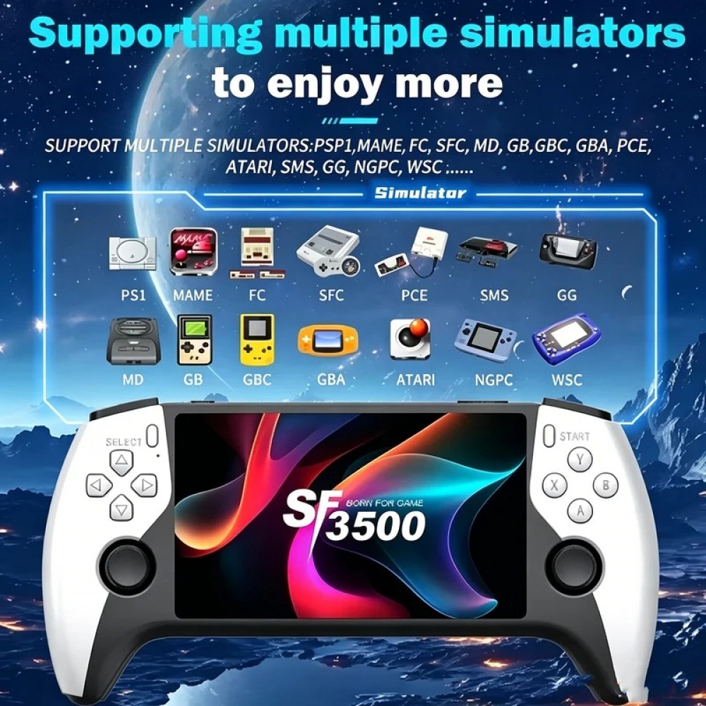 Console de jogos portátil SF35 - Gaming Console Handheld Retro avaliação e preço
